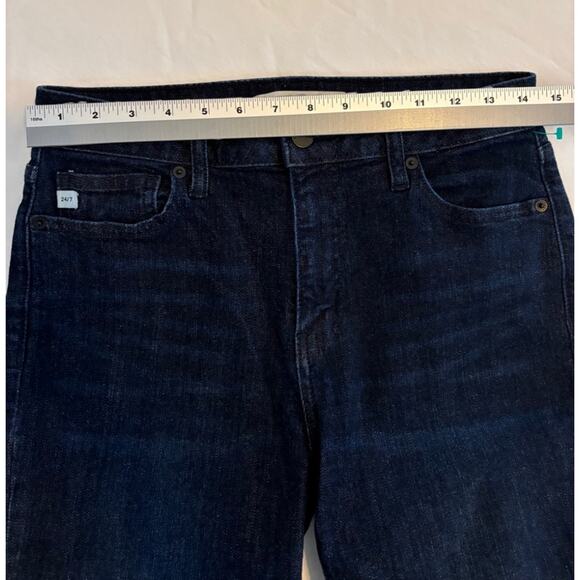 Signature Twenty Four Dark Wash Coastal Flared Bootcut Stretch Denim Jeans 27 - Picture 7 of 10